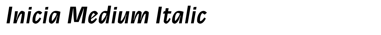 Inicia Medium Italic